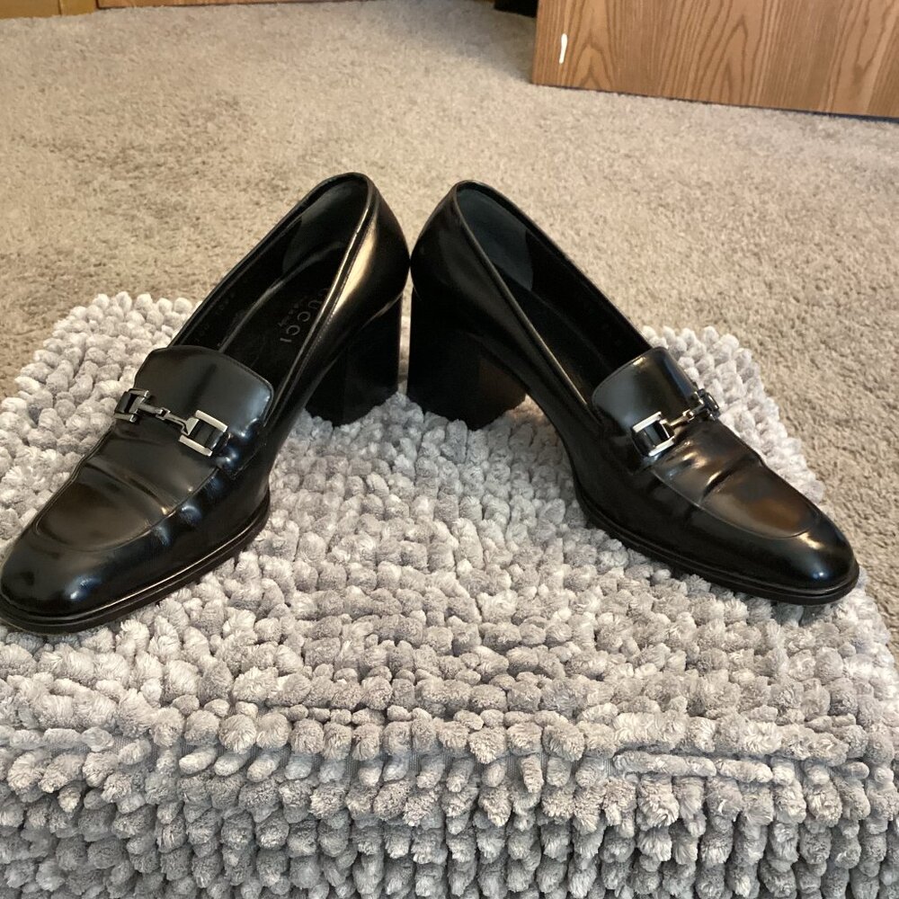 Authentic Vintage Gucci Horsebit Loafers | Black Leather | Made in Italy | 8S